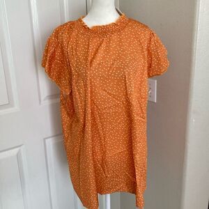 BloomChic Yellow Polka Dot Top Sz 22-24